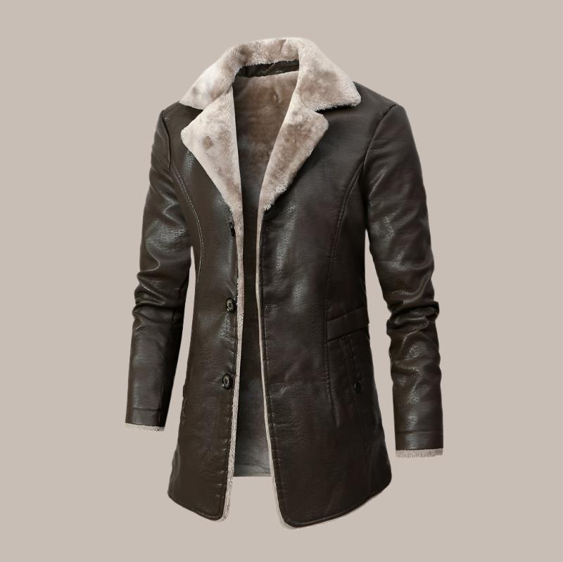 Leather Fur Fleece Jacket