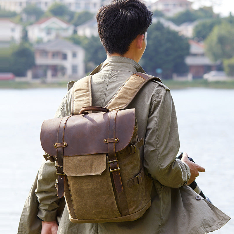 Retro Style Digital Camera Backpack