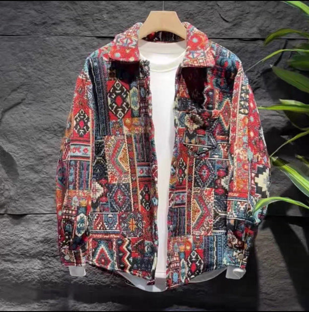 Ethnic Style Printed Coat