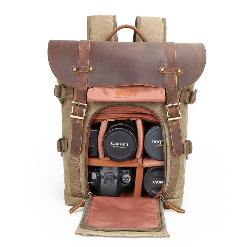 Retro Style Digital Camera Backpack