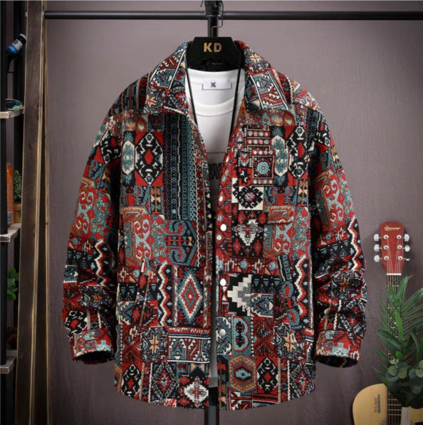 Ethnic Style Printed Coat