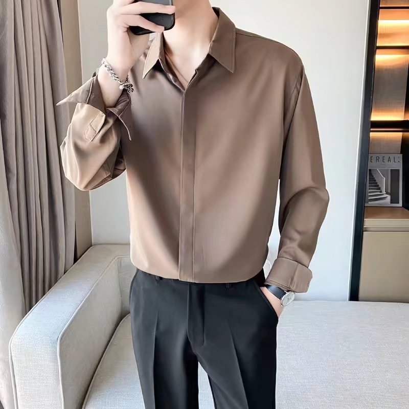 Long Sleeve Silk Shirt